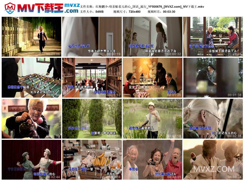 红梅鹏少-母亲贴着儿的心_国语_流行_YF500676